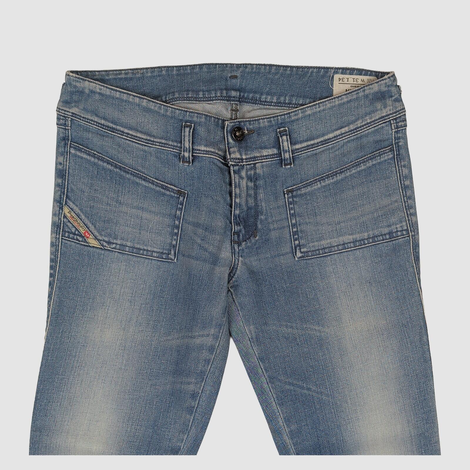 Diesel Hushy Womens Light Blue Stretch Skinny Jeans W31 L34 Stud Detail by DIESEL – JEANS | RewearableUK