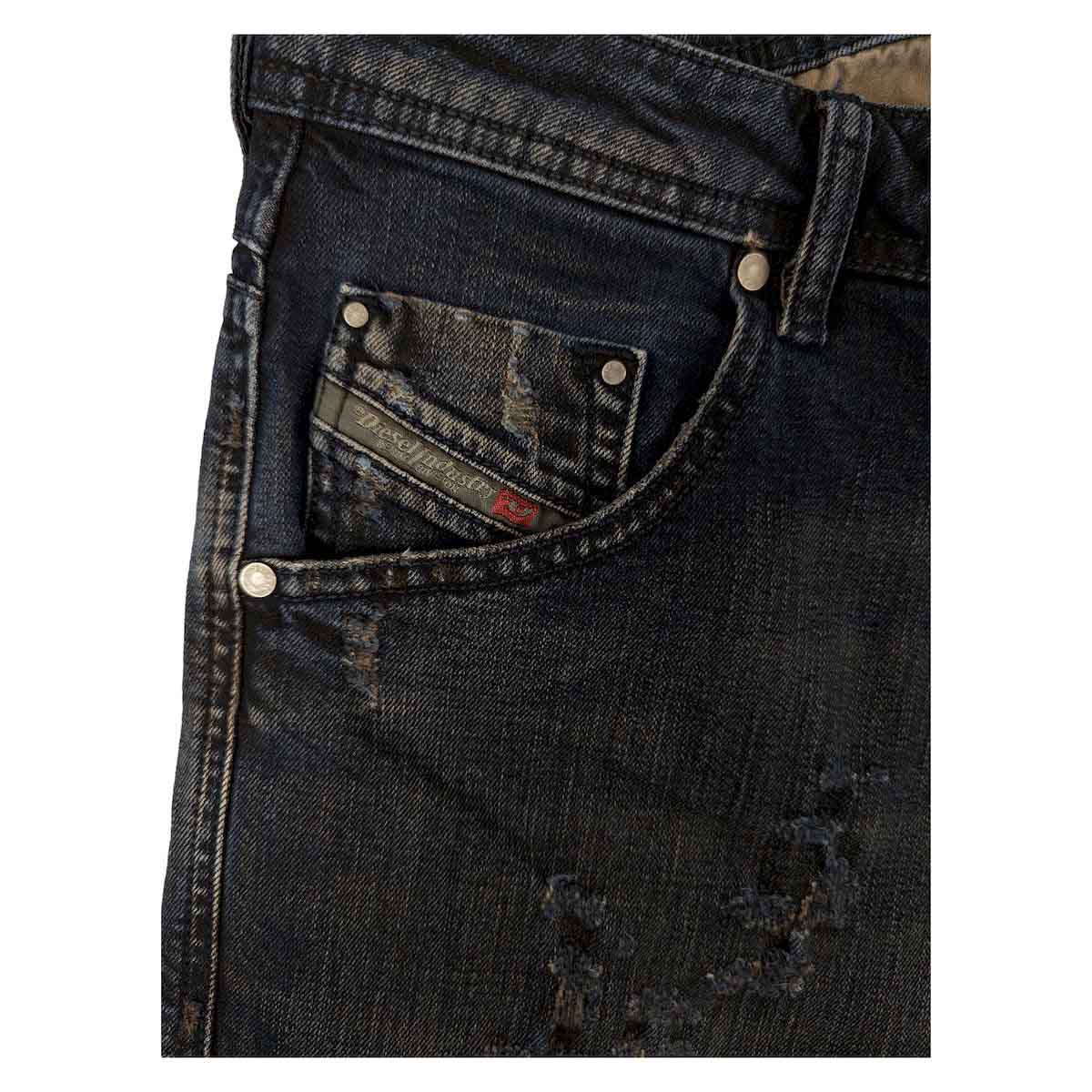 Diesel Krayver Regular Slim Carrot Jeans Distressed | Men's W33 L30 by DIESEL – JEANS | RewearableUK