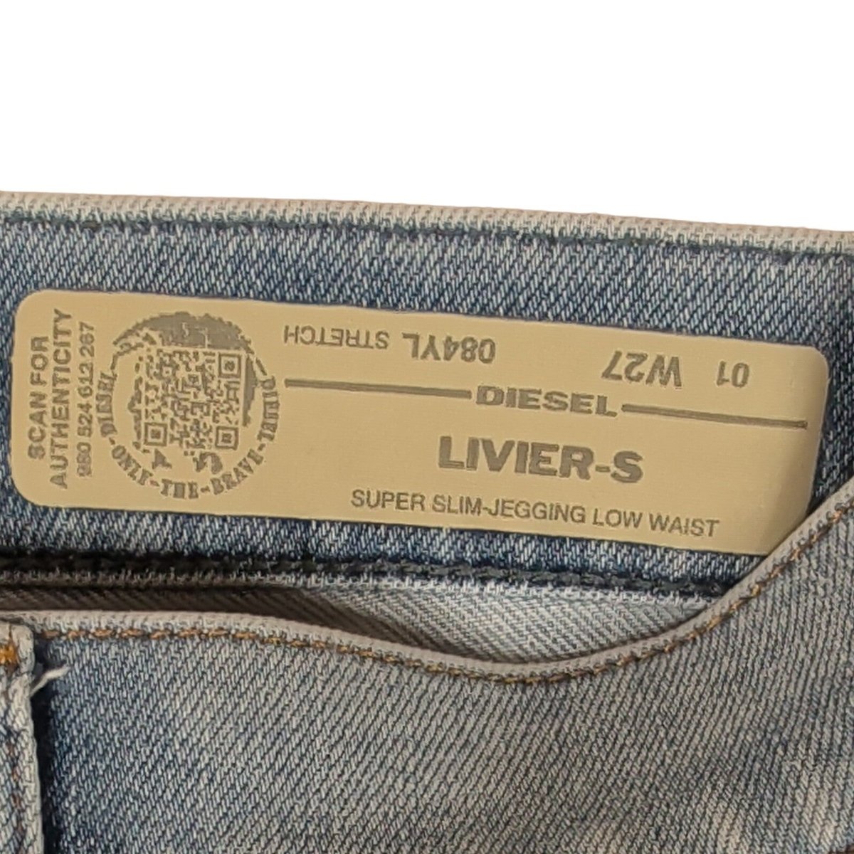 Diesel Livier-S Women's Blue Slim Jeans W27 Super Slim Jegging Low Waist by DIESEL – | RewearableUK