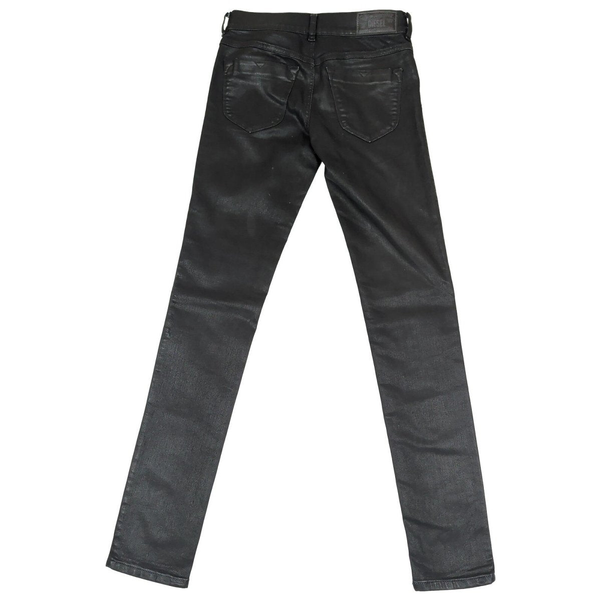 Diesel Livier-Sp Womens Black Coated Jeans W25 Super Slim Jegging Low Waist by DIESEL – | RewearableUK