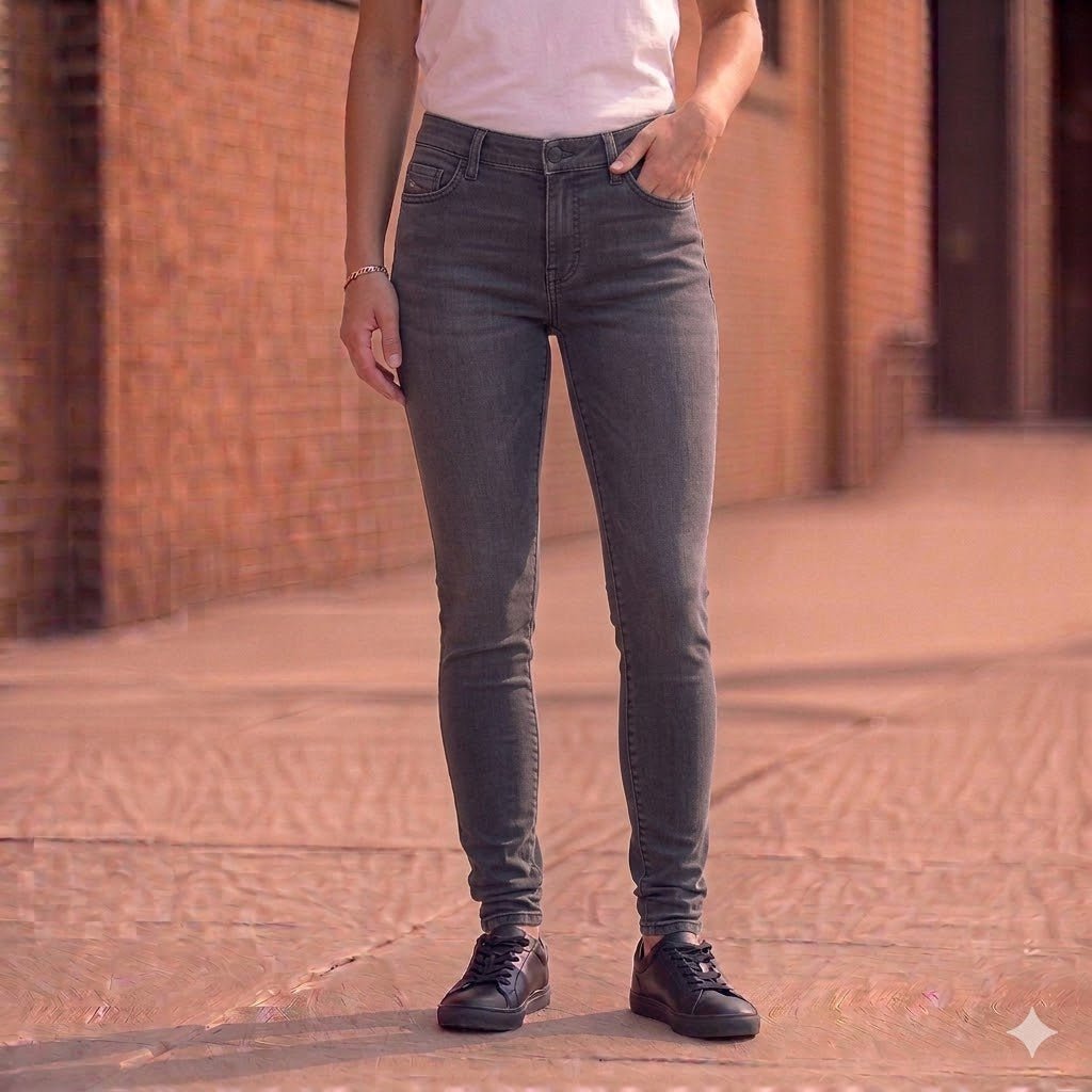 diesel livier womens grey low waist super slim stretch jegging jeans w 28 by DIESEL – JEANS | RewearableUK