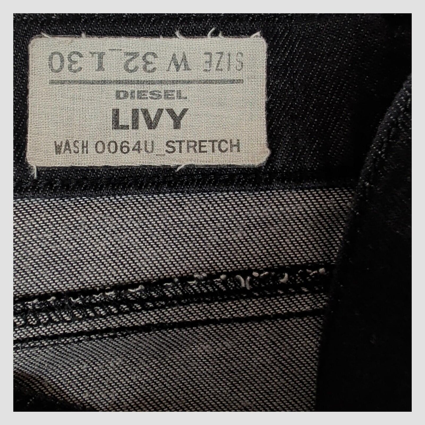Diesel Livy Skinny Jeans Black Coated Stretch W32 L30 Womens by DIESEL – JEANS | RewearableUK