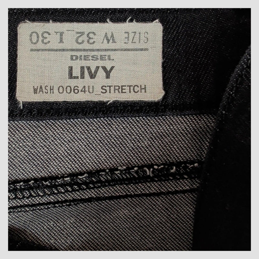 Diesel Livy Skinny Jeans Black Coated Stretch W32 L30 Womens by DIESEL – JEANS | RewearableUK