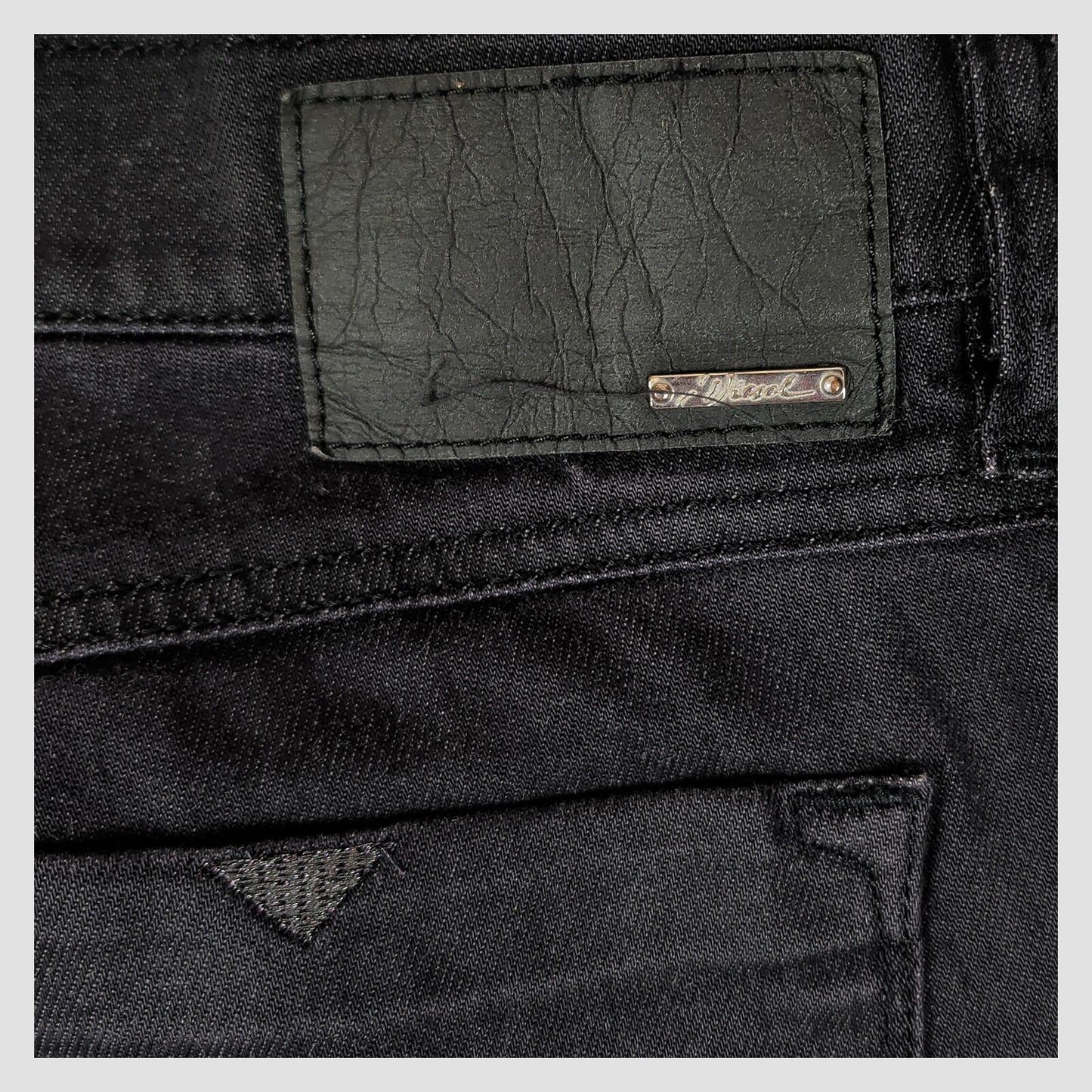 Diesel Livy Skinny Jeans Black Coated Stretch W32 L30 Womens by DIESEL – JEANS | RewearableUK