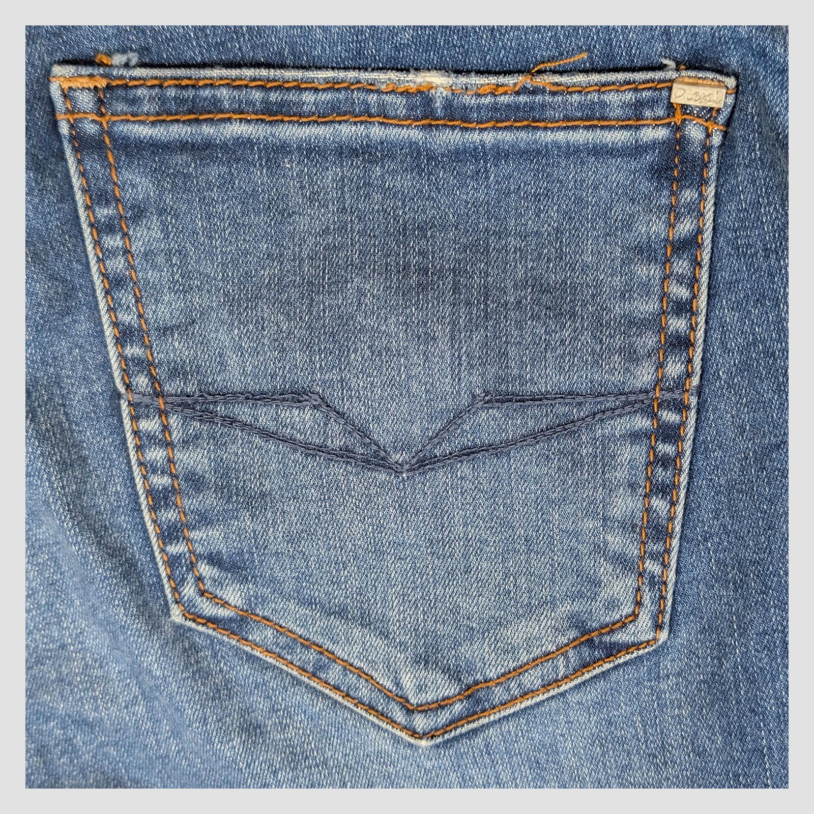 diesel medium rise skinny womens denim jeans blue wash size w 28 l 30 pants by DIESEL – | RewearableUK