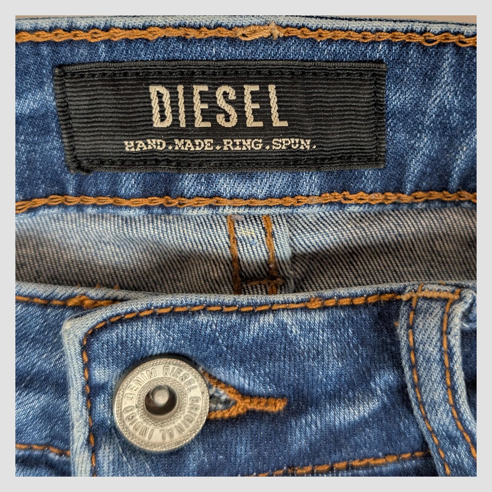 diesel medium rise skinny womens denim jeans blue wash size w 28 l 30 pants by DIESEL – | RewearableUK