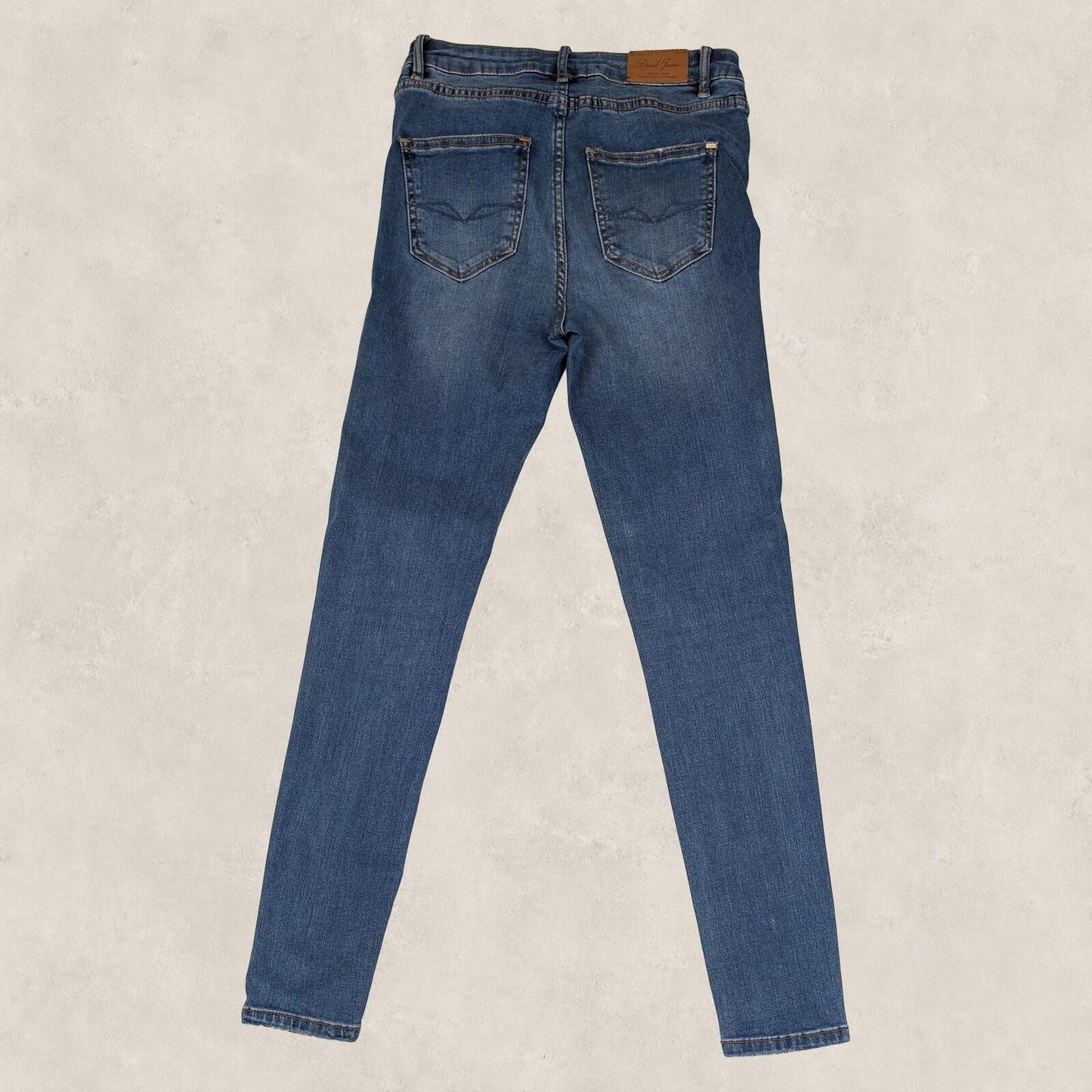 diesel medium rise skinny womens denim jeans blue wash size w 28 l 30 pants by DIESEL – | RewearableUK
