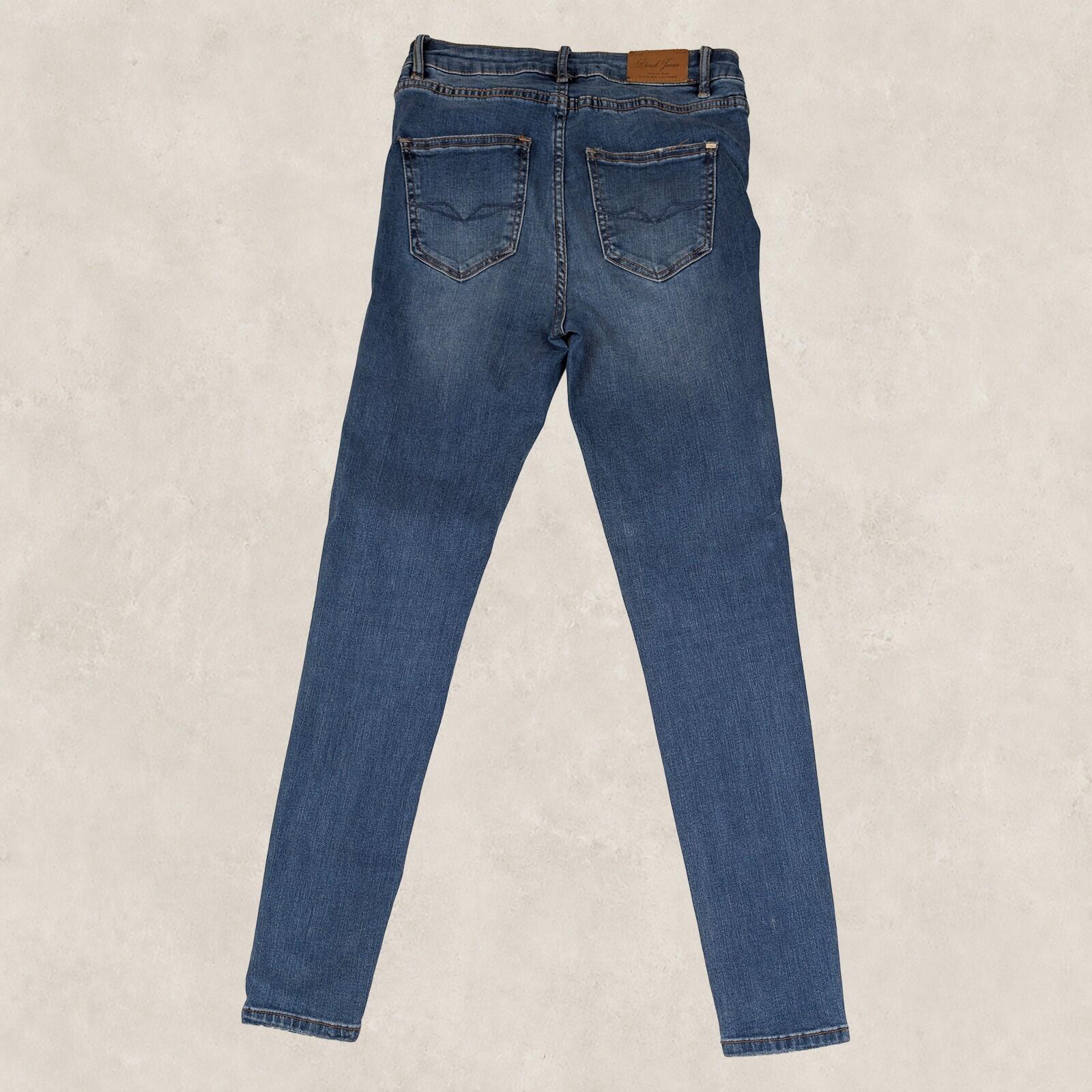diesel medium rise skinny womens denim jeans blue wash size w 28 l 30 pants by DIESEL – | RewearableUK