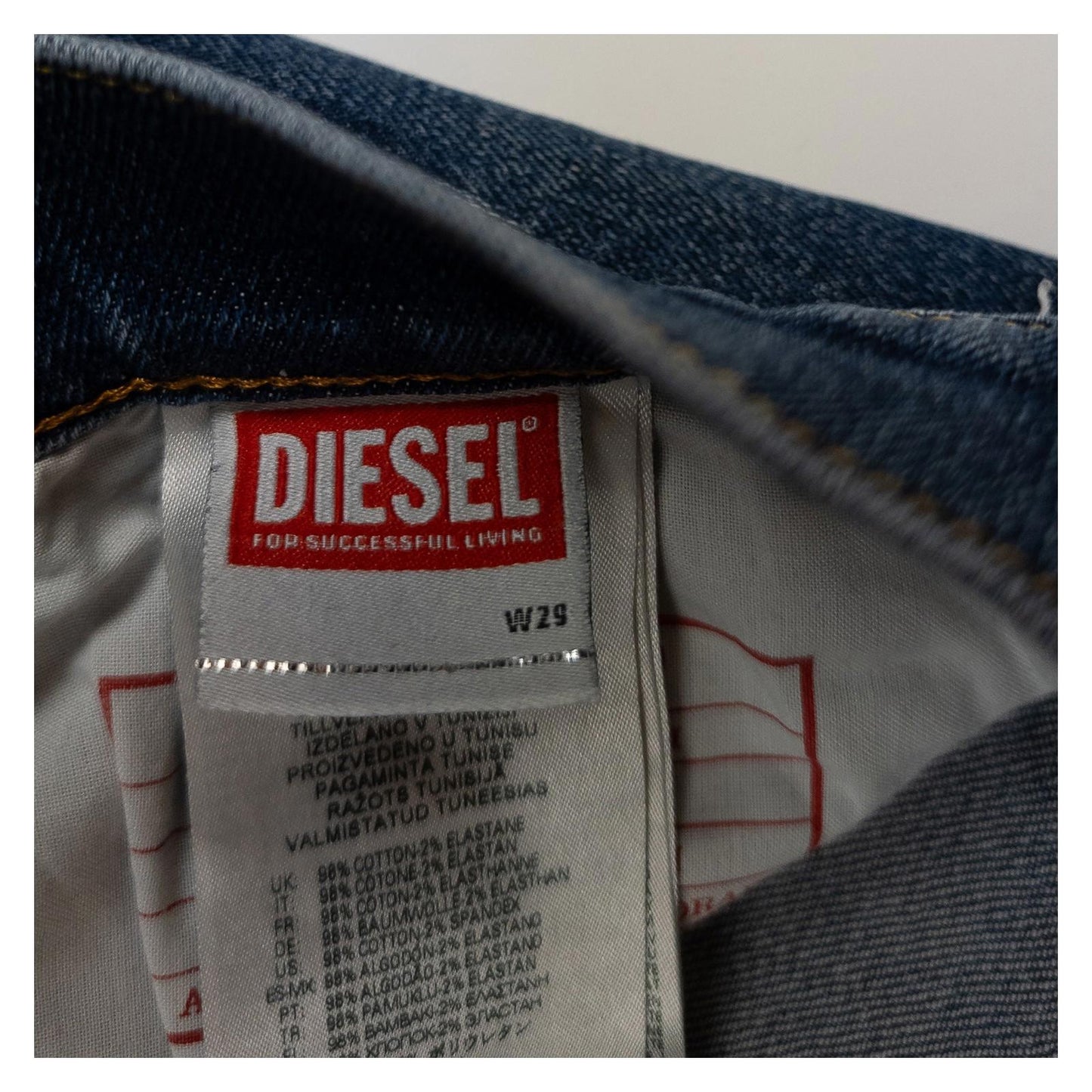 Diesel Men's Jeans W29 Blue Slim Fit 2019 D - Strukt Stretch Denim Mid Waist Pants by DIESEL – | RewearableUK