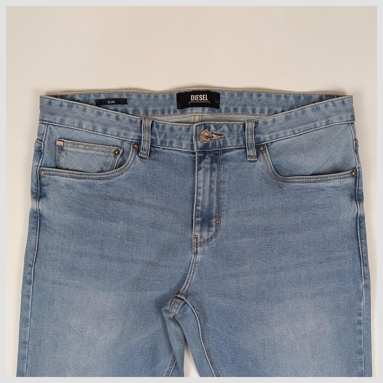 diesel mens light blue wash stretch slim jeans pants size w 32 l 30 by DIESEL – JEANS | RewearableUK