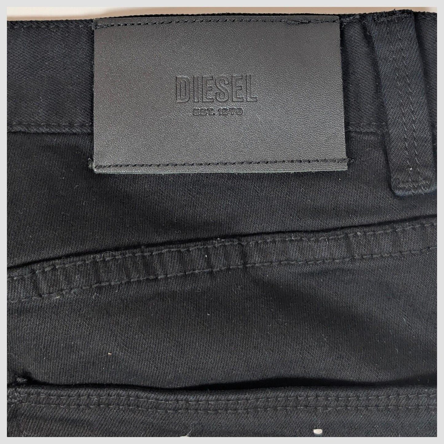 diesel mens solid black wash stretch skinny fit denim jeans pants size 28 30 by DIESEL – | RewearableUK