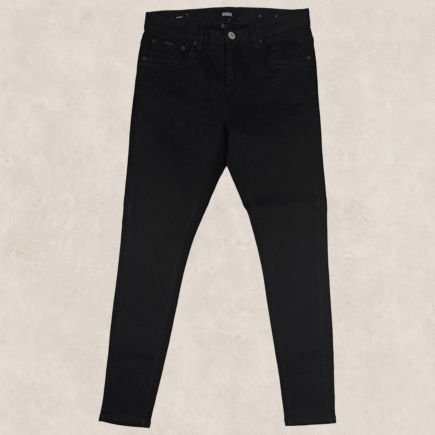 diesel mens solid black wash stretch skinny fit denim jeans pants size 28 30 by DIESEL – | RewearableUK
