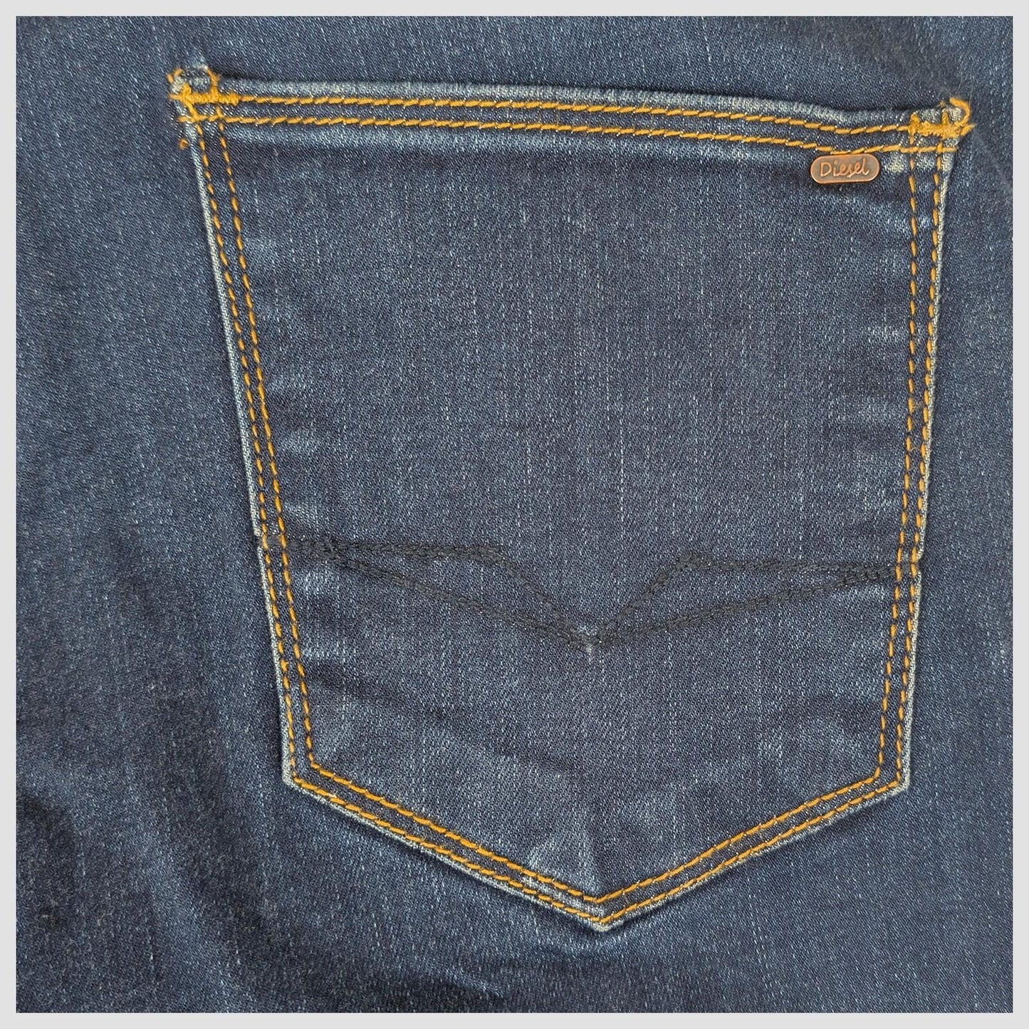 diesel santana high rise skinny womens dark blue wash denim jeans size 12 r by DIESEL – JEANS | RewearableUK