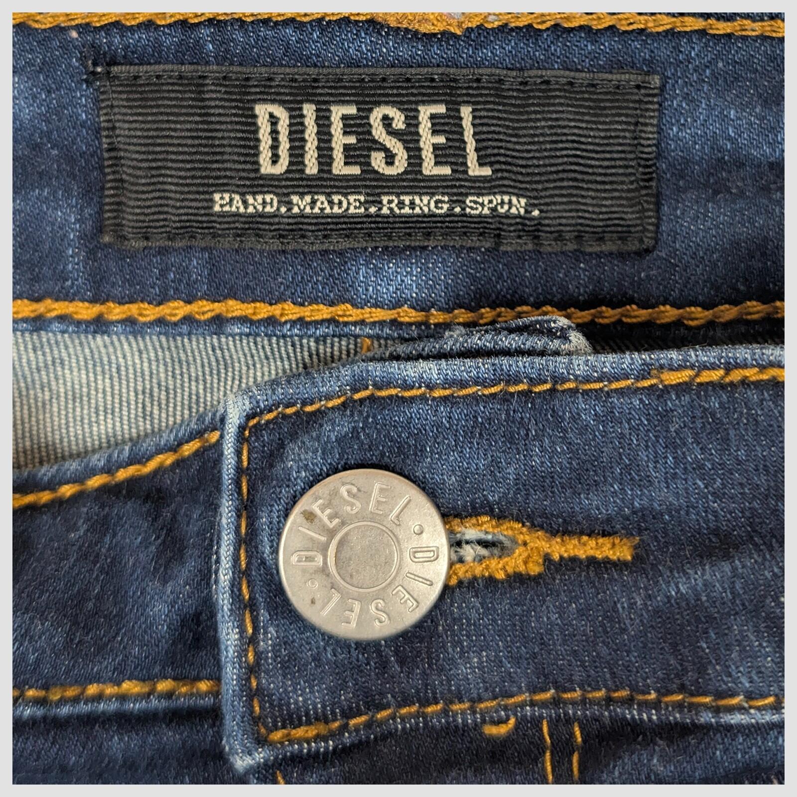 diesel santana high rise skinny womens dark blue wash denim jeans size 12 r by DIESEL – JEANS | RewearableUK