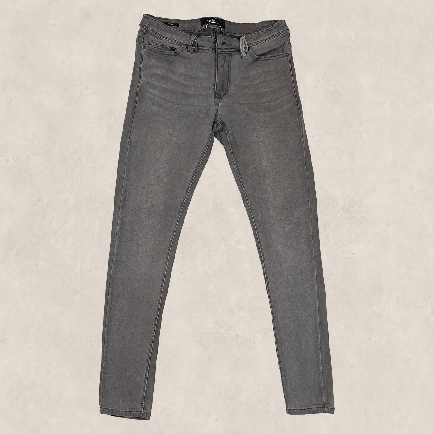 diesel skinny fit mens denim jeans dark grey wash casual pants size w 30 l 32 by DIESEL – | RewearableUK