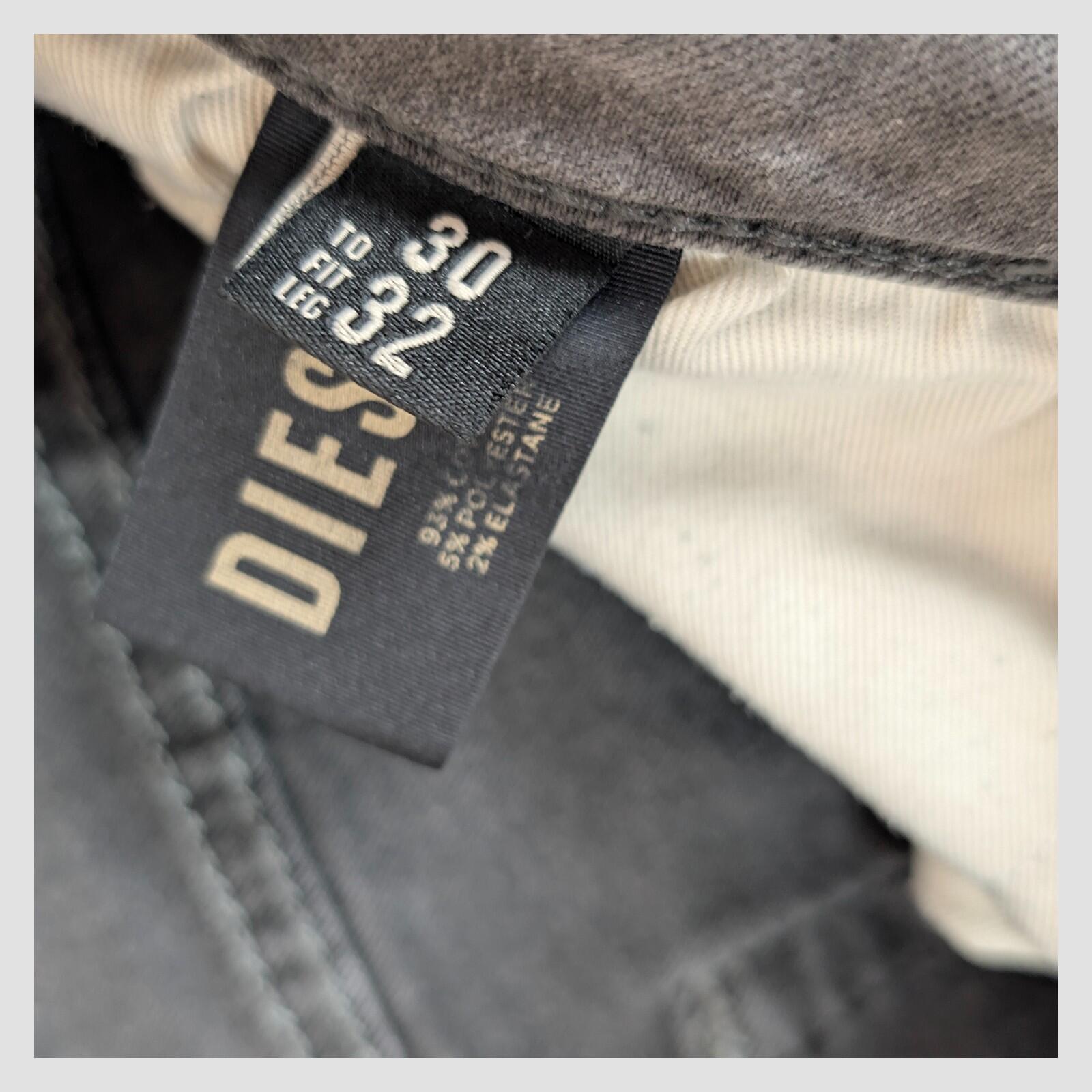 diesel skinny fit mens denim jeans dark grey wash casual pants size w 30 l 32 by DIESEL – | RewearableUK