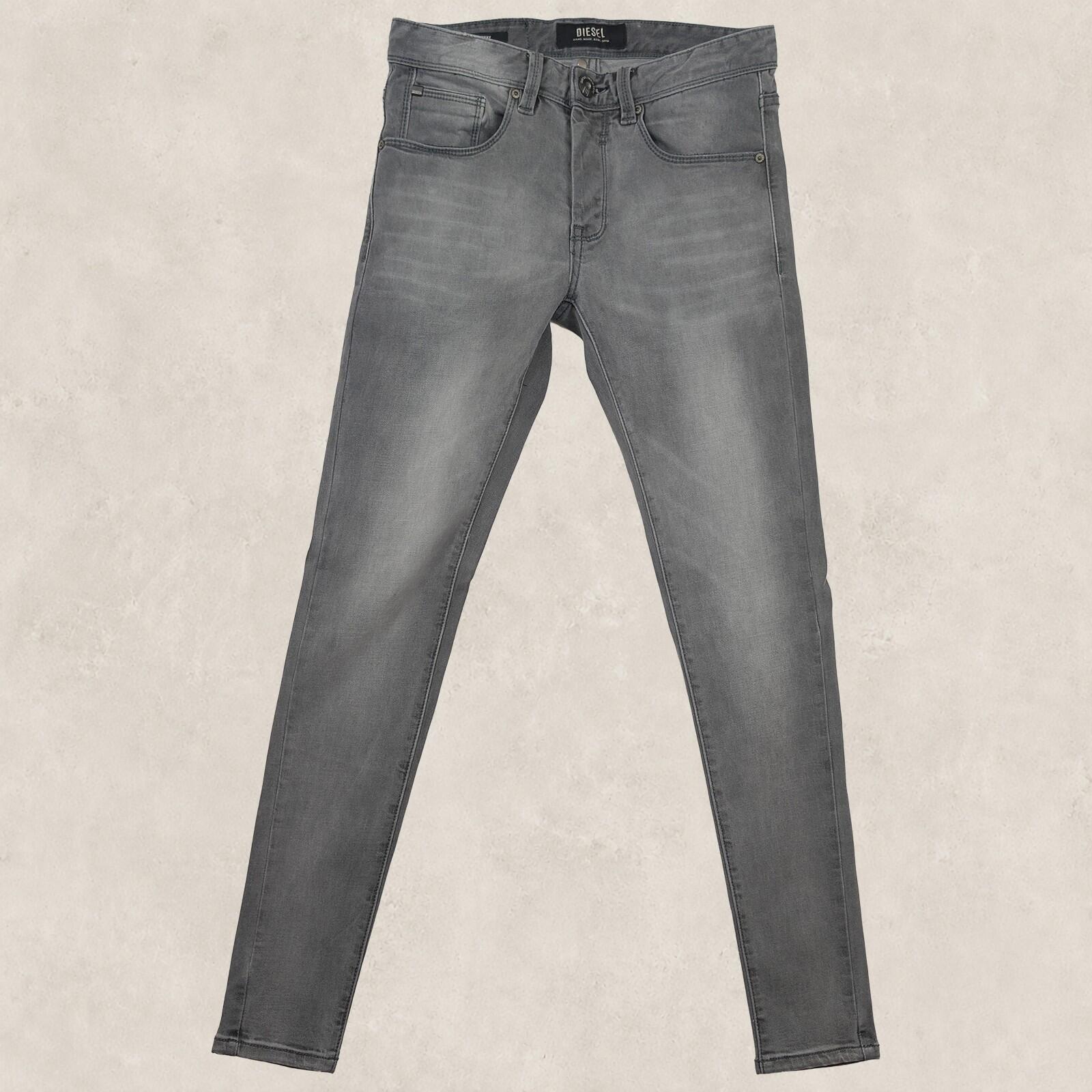 diesel skinny jeans mens grey wash stretch denim pants size w 28 l 30 by DIESEL – | RewearableUK