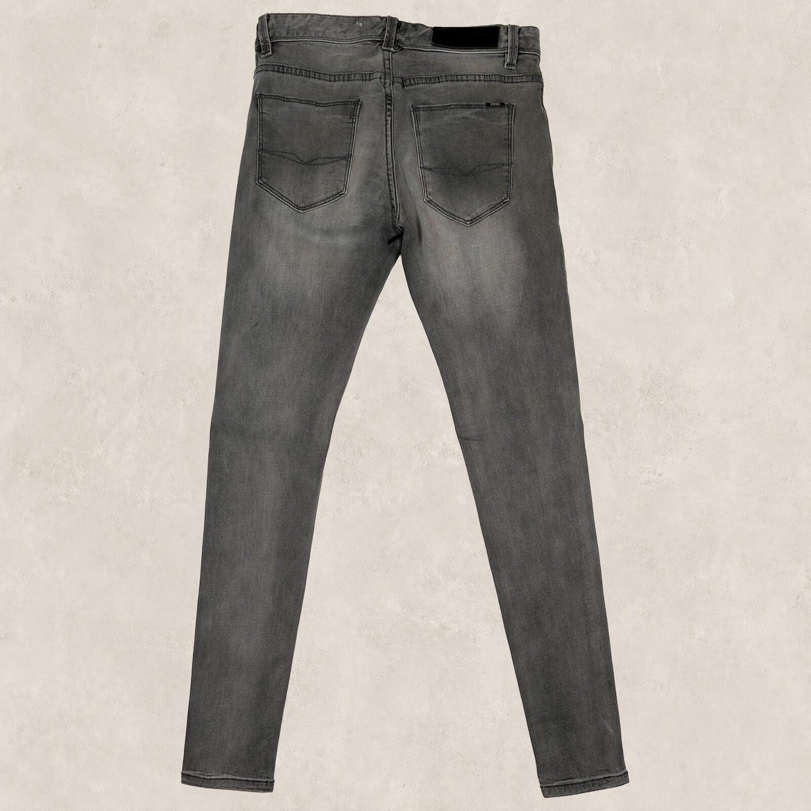 diesel skinny jeans mens grey wash stretch denim pants size w 28 l 30 by DIESEL – | RewearableUK