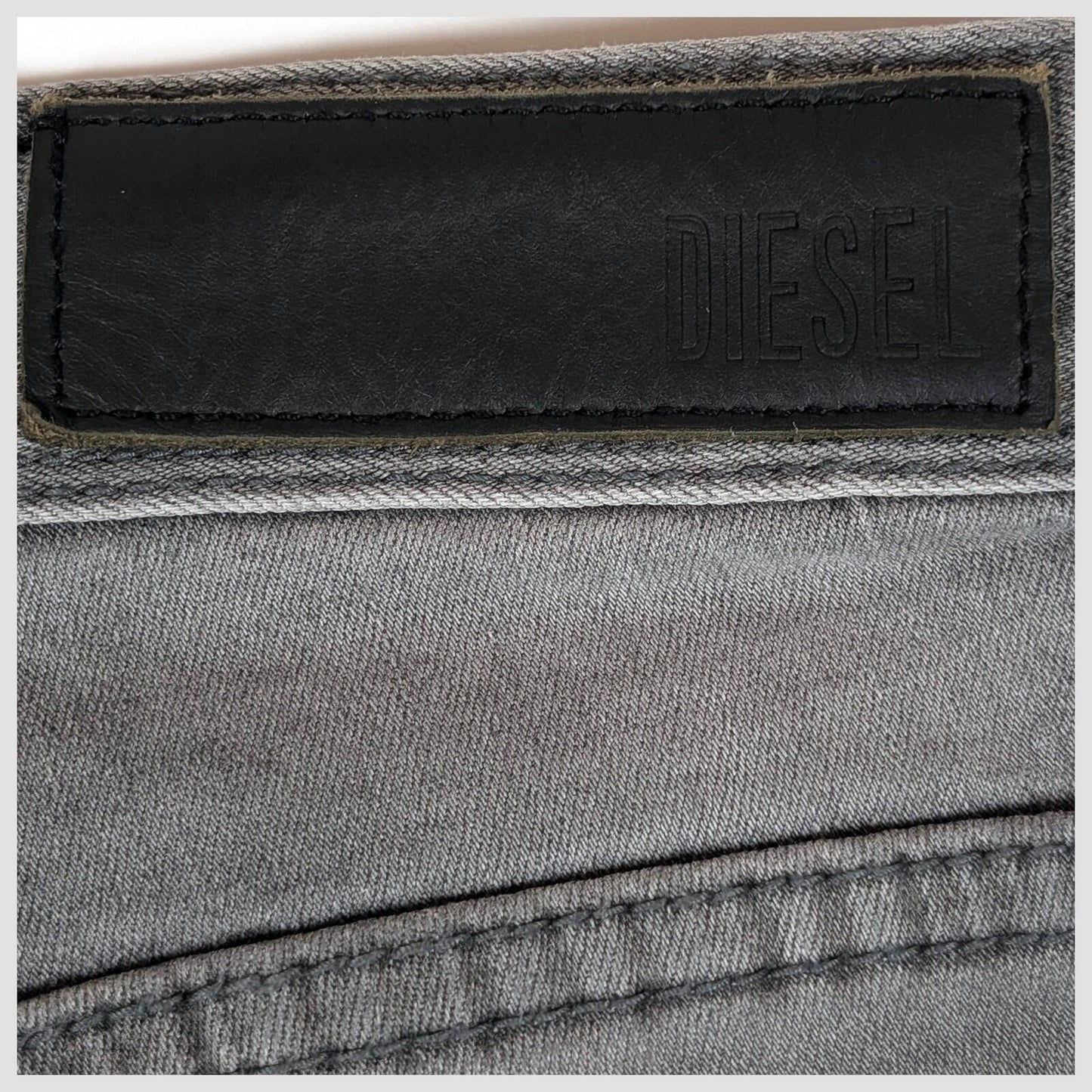 diesel skinny jeans mens grey wash stretch denim pants size w 28 l 30 by DIESEL – | RewearableUK