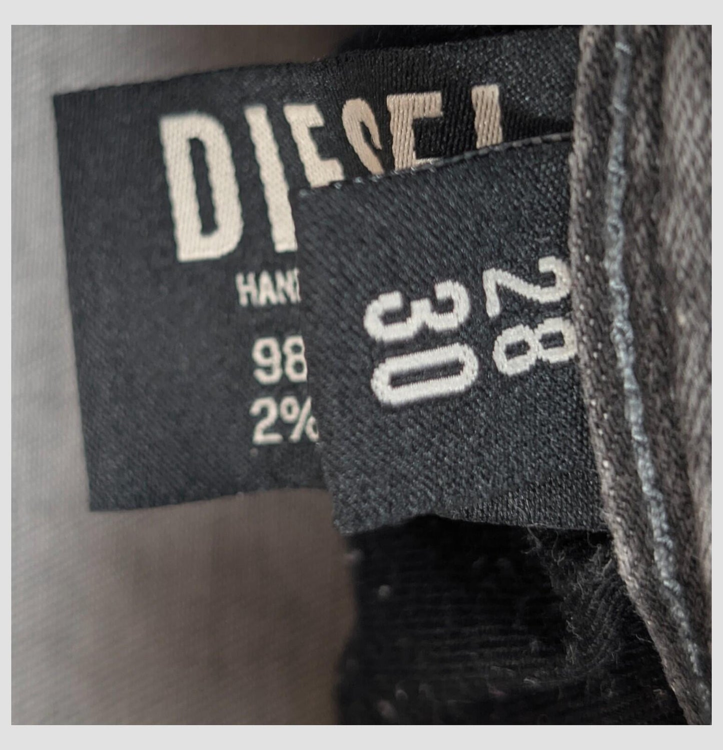 diesel skinny jeans mens grey wash stretch denim pants size w 28 l 30 by DIESEL – | RewearableUK