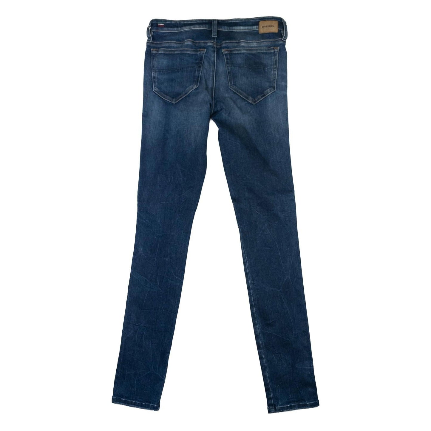 Diesel Skinzee Jeans W30 L32 Women Blue Ripped Super Skinny Regular Waist Italy by DIESEL – | RewearableUK