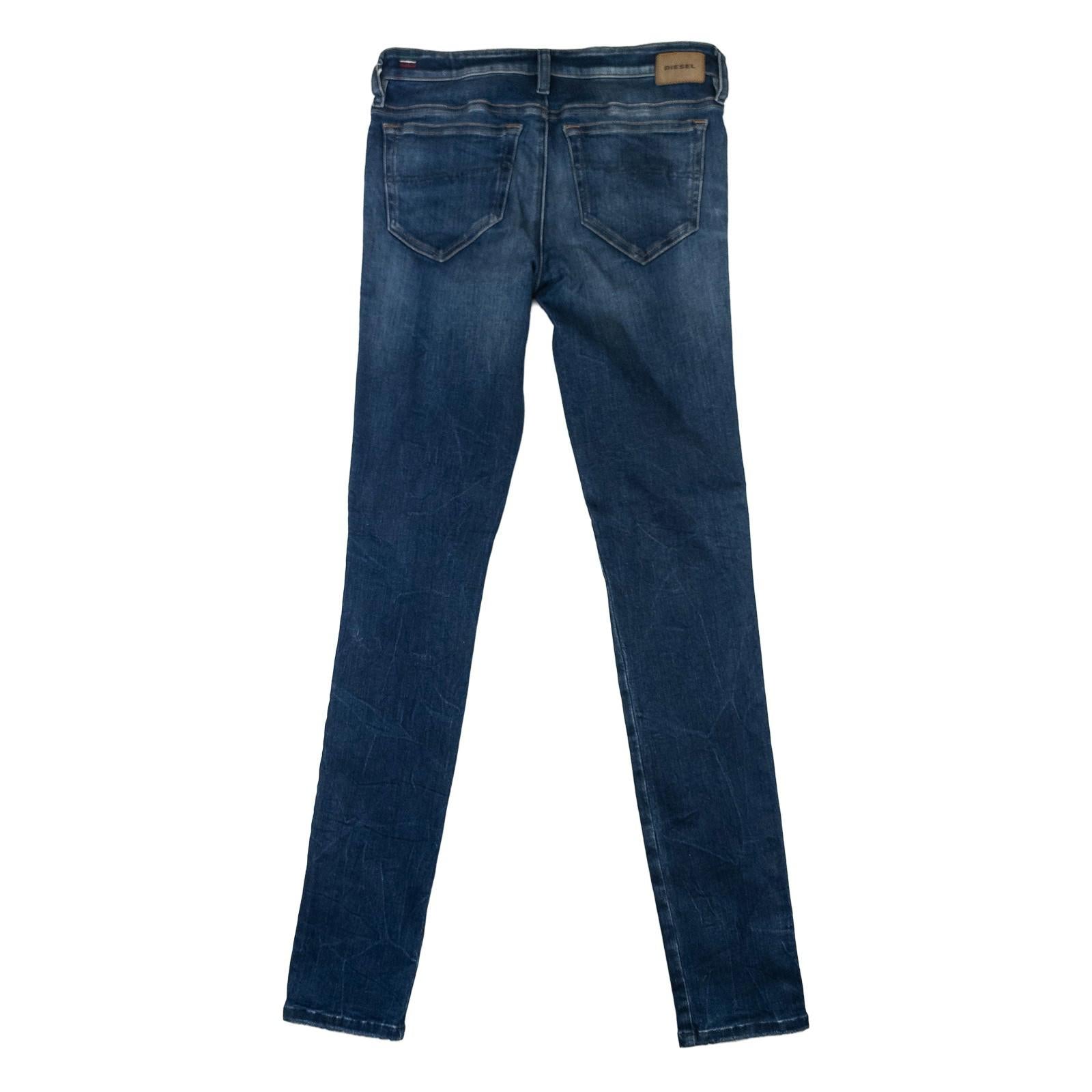 Diesel Skinzee Jeans W30 L32 Women Blue Ripped Super Skinny Regular Waist Italy by DIESEL – | RewearableUK