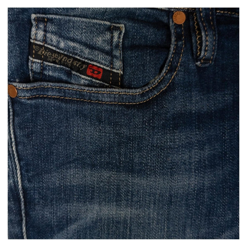 Diesel Skinzee Jeans W30 L32 Women Blue Ripped Super Skinny Regular Waist Italy by DIESEL – | RewearableUK