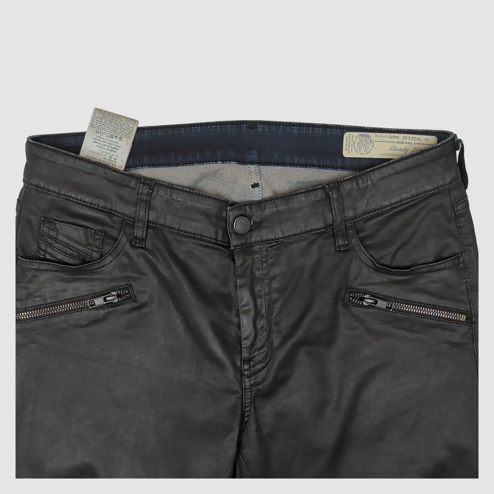 diesel slandy bk super slim skinny womens coated stretch jeans w33 l32 by DIESEL – JEANS | RewearableUK