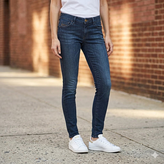 diesel slandy womens dark blue super slim skinny stretch jeans size w26 l32 by DIESEL – JEANS | RewearableUK