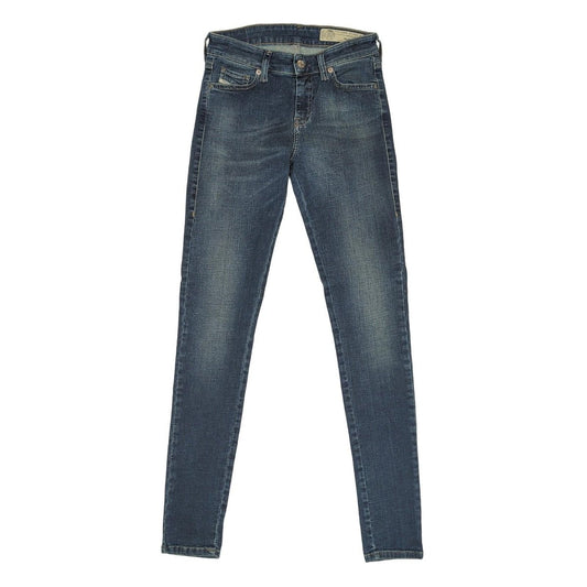 Diesel Slandy Womens Super Slim Skinny Jeans W26 L32 Mid Blue Stretch Denim Pant by DIESEL – | RewearableUK
