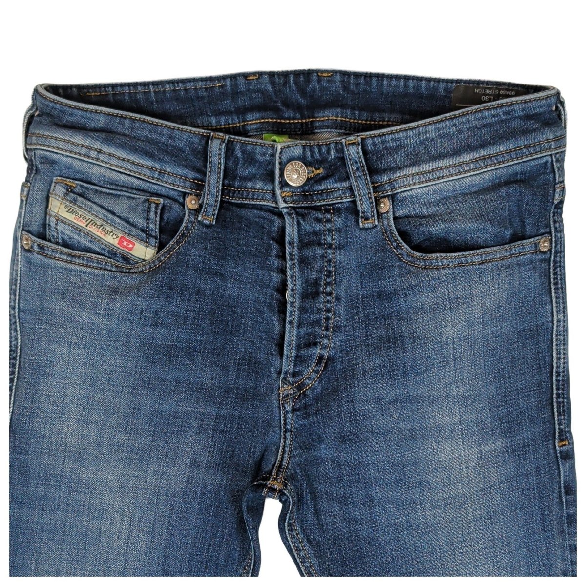 Diesel Sleenker Men's Jeans W28 L30 Blue Skinny Stretch Denim Pants – product photo 3 | RewearableUK