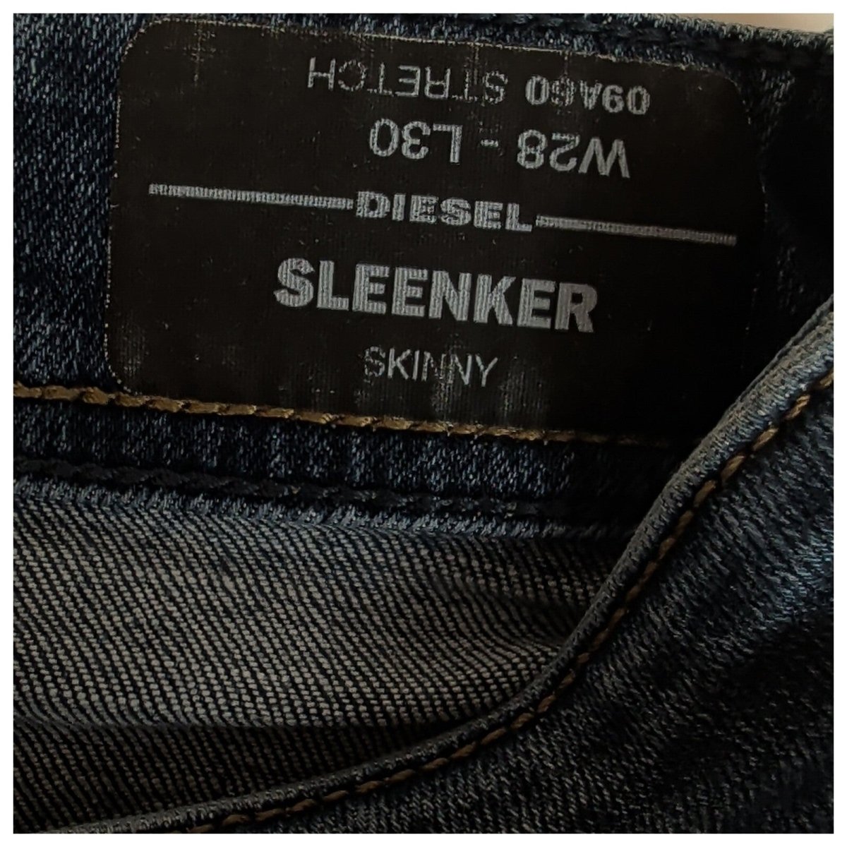 Diesel Sleenker Men's Jeans W28 L30 Blue Skinny Stretch Denim Pants – product photo 7 | RewearableUK