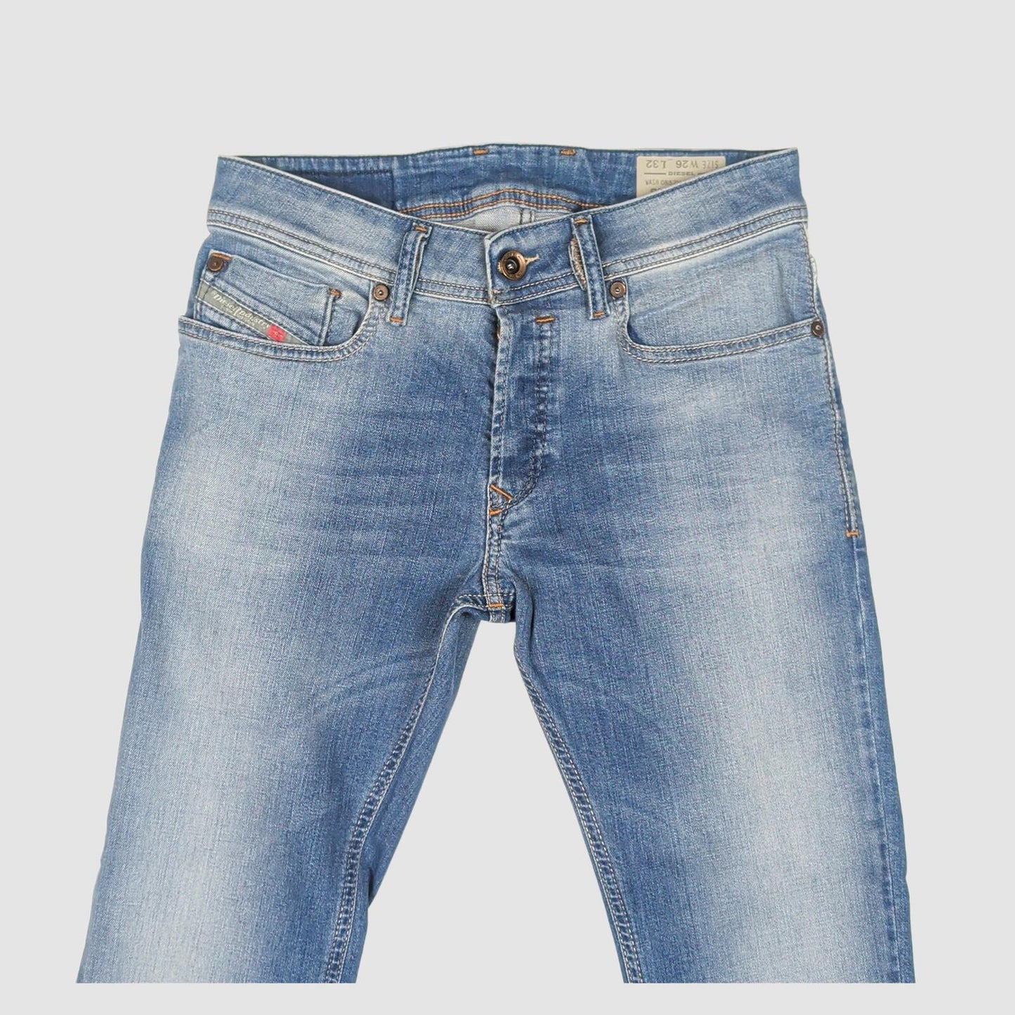 diesel sleenker mens light blue slim skinny stretch denim jeans size w26 l32 by DIESEL – | RewearableUK