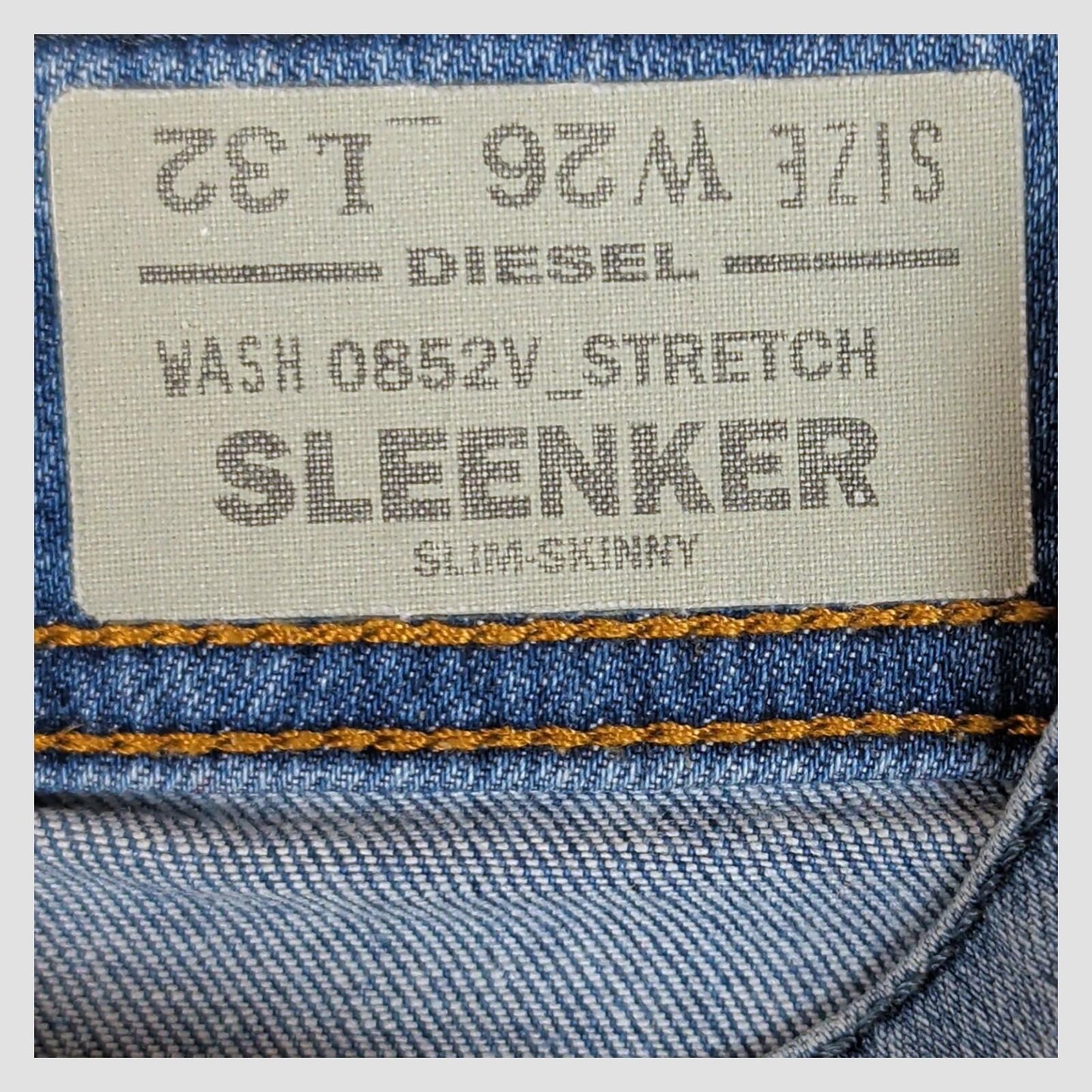 diesel sleenker mens light blue slim skinny stretch denim jeans size w26 l32 by DIESEL – | RewearableUK