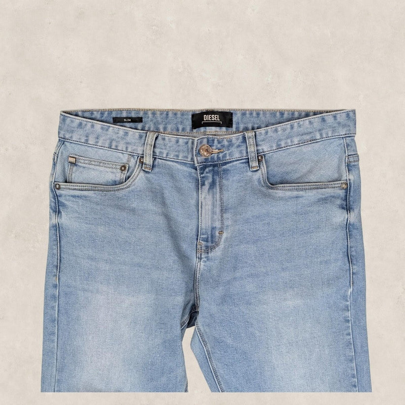 diesel slim fit mens denim jeans light blue wash size w 32 l 32 casual pants by DIESEL – | RewearableUK