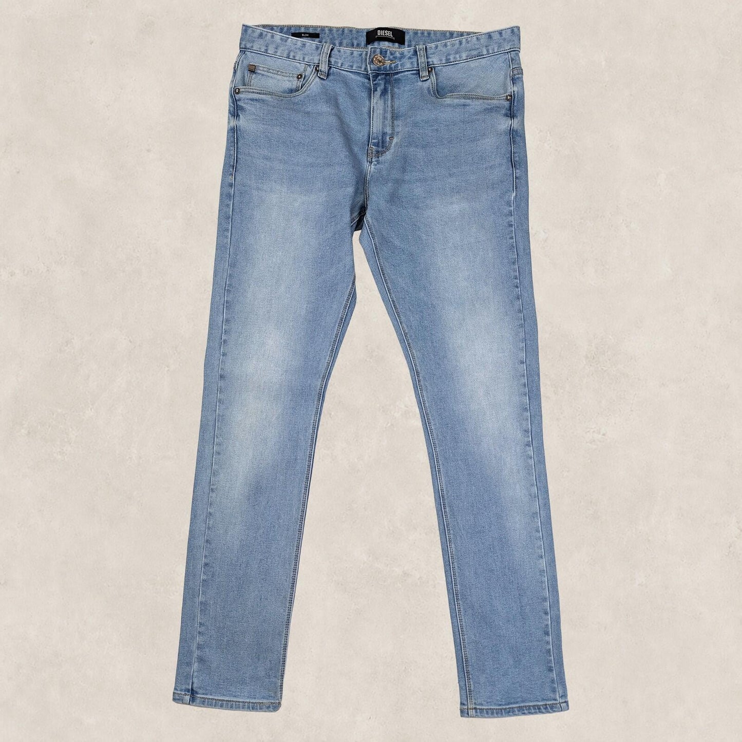diesel slim fit mens denim jeans light blue wash size w 32 l 32 casual pants by DIESEL – | RewearableUK
