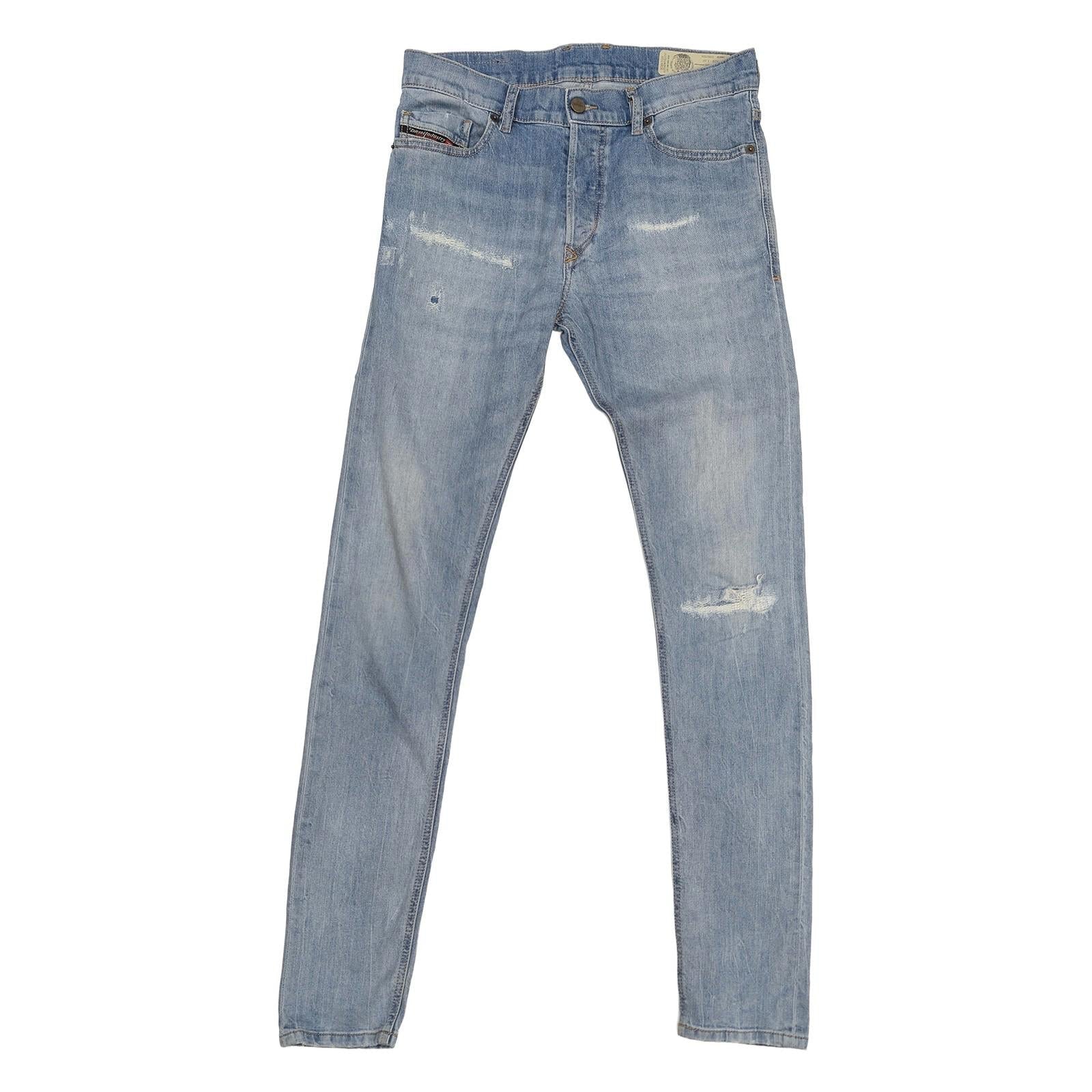 diesel tepphar - x mens jeans size w 29 l 32 light blue slim carrot stretch by DIESEL – JEANS | RewearableUK