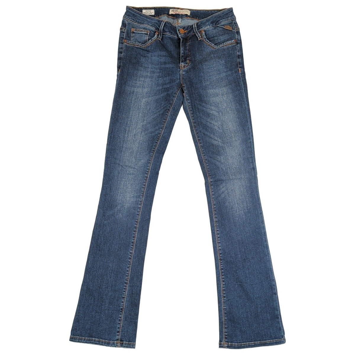 Diesel Vintage Trade Mark Mens Jeans W30 L34 Blue Bootcut Regular Waist by DIESEL – | RewearableUK