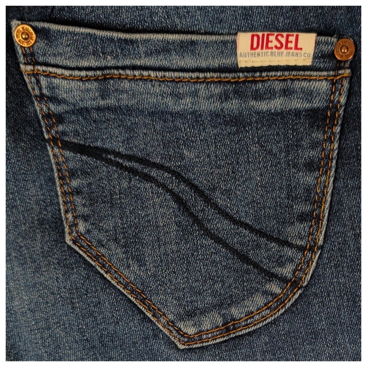 Diesel Vintage Trade Mark Mens Jeans W30 L34 Blue Bootcut Regular Waist by DIESEL – | RewearableUK