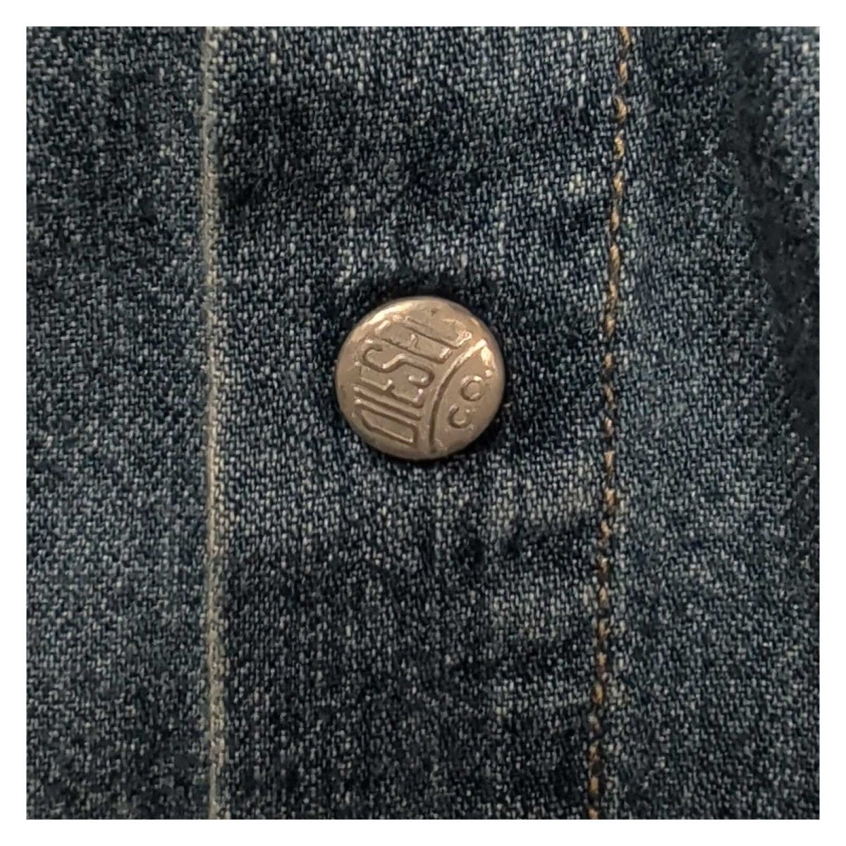 Diesel Womens Denim Shirt Size L UK 14-16 Blue Cotton Snap Button Western – product photo 5 | RewearableUK