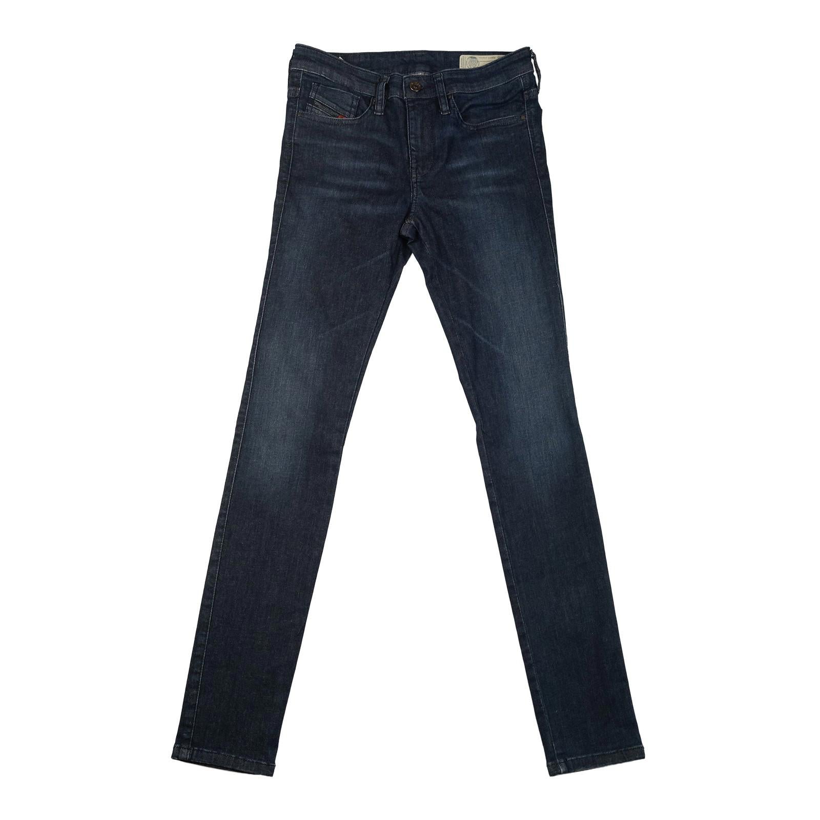 Diesel Women's Skinzee - Xp Super Skinny Jeans W28 L32 Dark Blue Stretch Denim by DIESEL – | RewearableUK