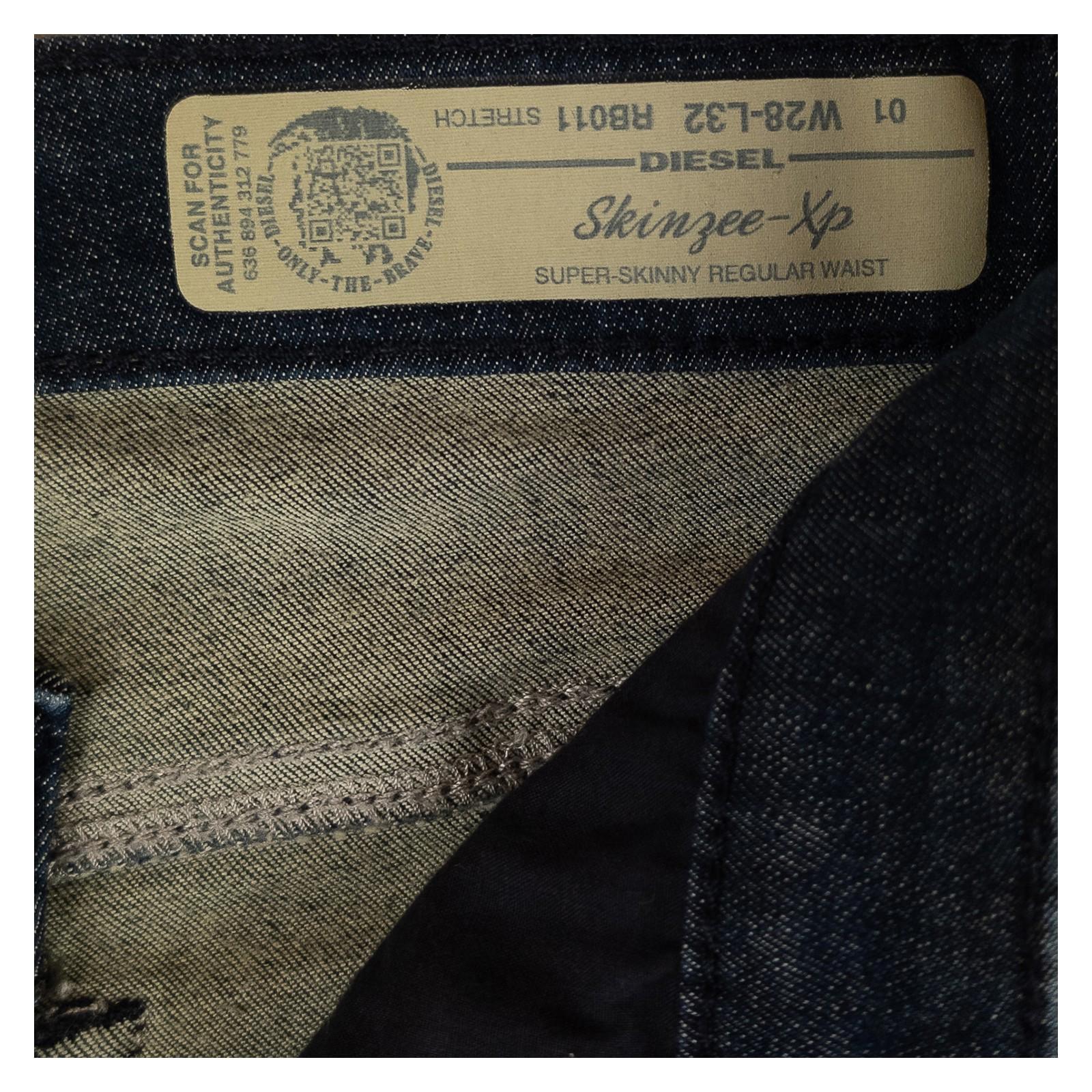 Diesel Women's Skinzee - Xp Super Skinny Jeans W28 L32 Dark Blue Stretch Denim by DIESEL – | RewearableUK