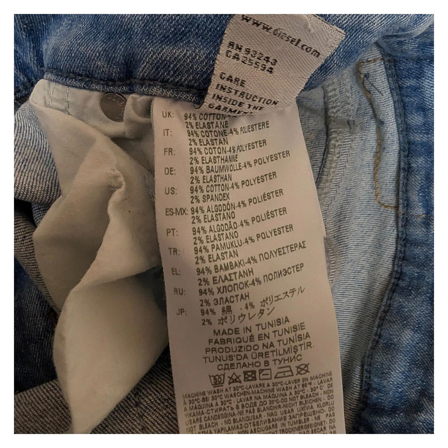 Diesel Women's Slandy Super Slim Skinny Jeans W29 L32 Blue Stretch 085AC by DIESEL – | RewearableUK