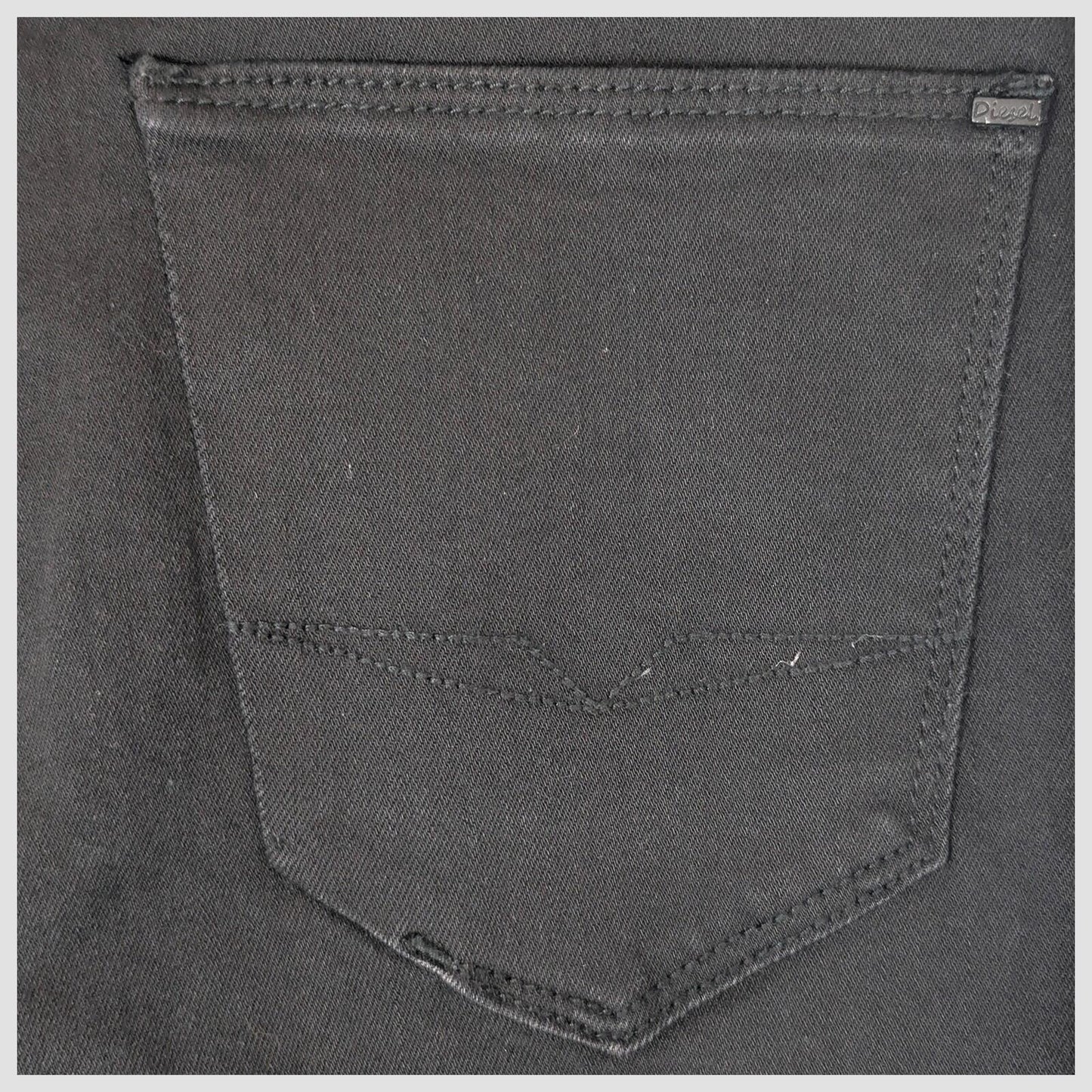 diesel womens solid black wash high rise skinny fit denim jeans size 8 r w26 l32 by DIESEL – | RewearableUK