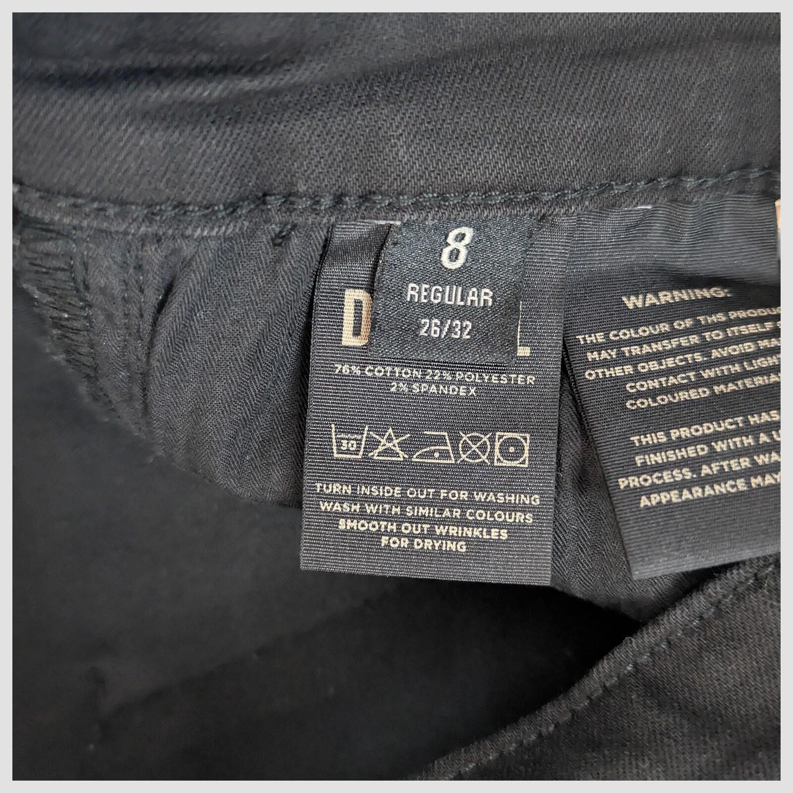 diesel womens solid black wash high rise skinny fit denim jeans size 8 r w26 l32 by DIESEL – | RewearableUK