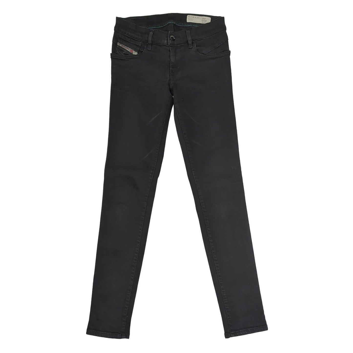 diesel womens w25 l30 black getlegg slim skinny low waist stretch denim jeans by DIESEL – | RewearableUK