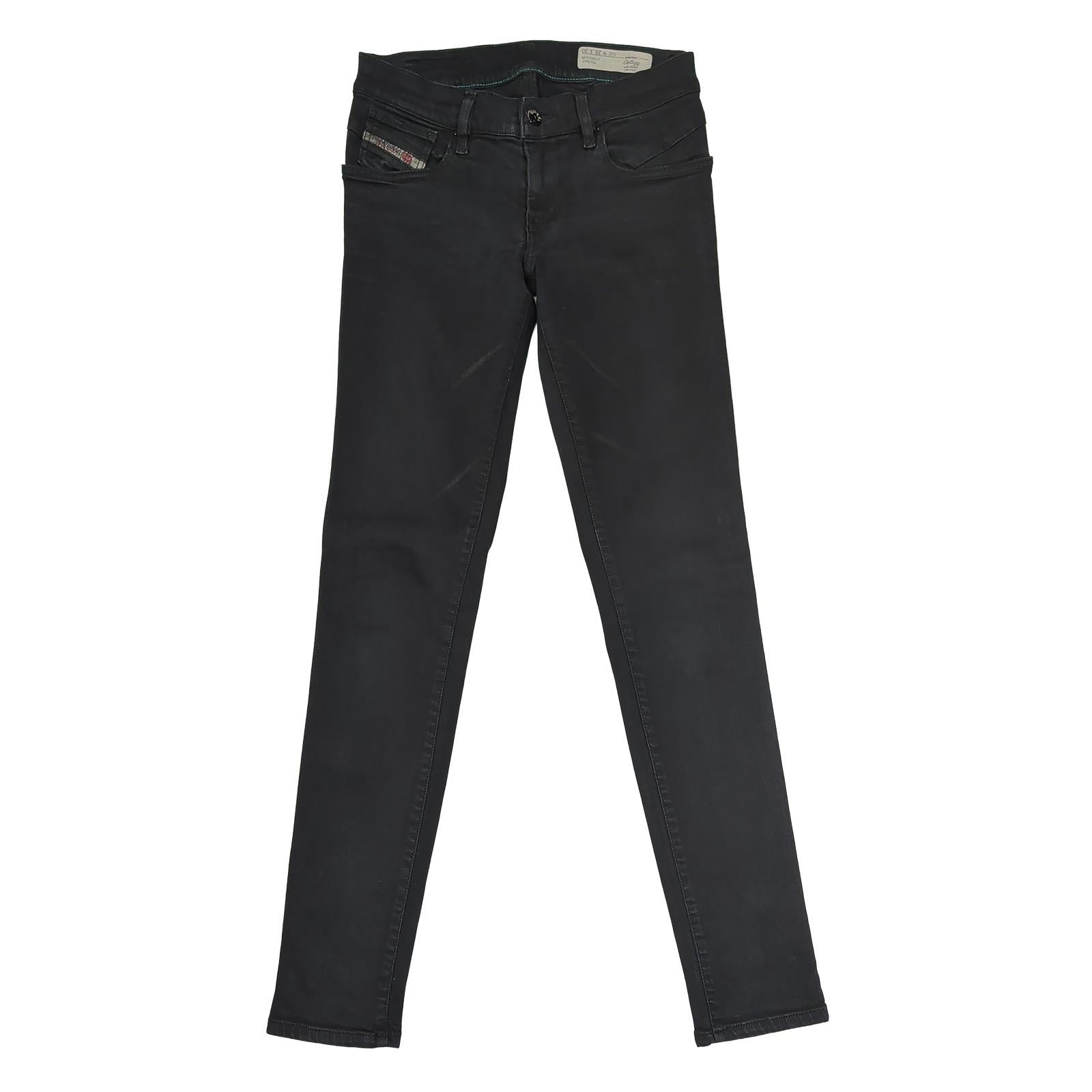 diesel womens w25 l30 black getlegg slim skinny low waist stretch denim jeans by DIESEL – | RewearableUK