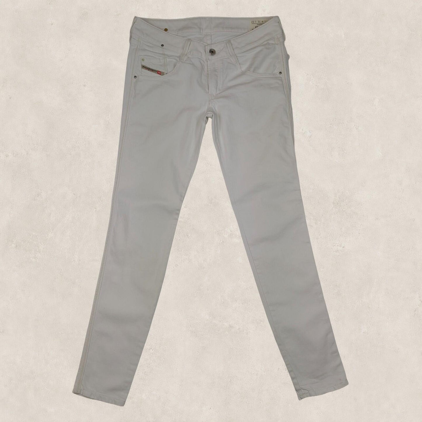 diesel womens white stretch cotton clush skinny casual denim jeans w31 l32 by DIESEL – | RewearableUK