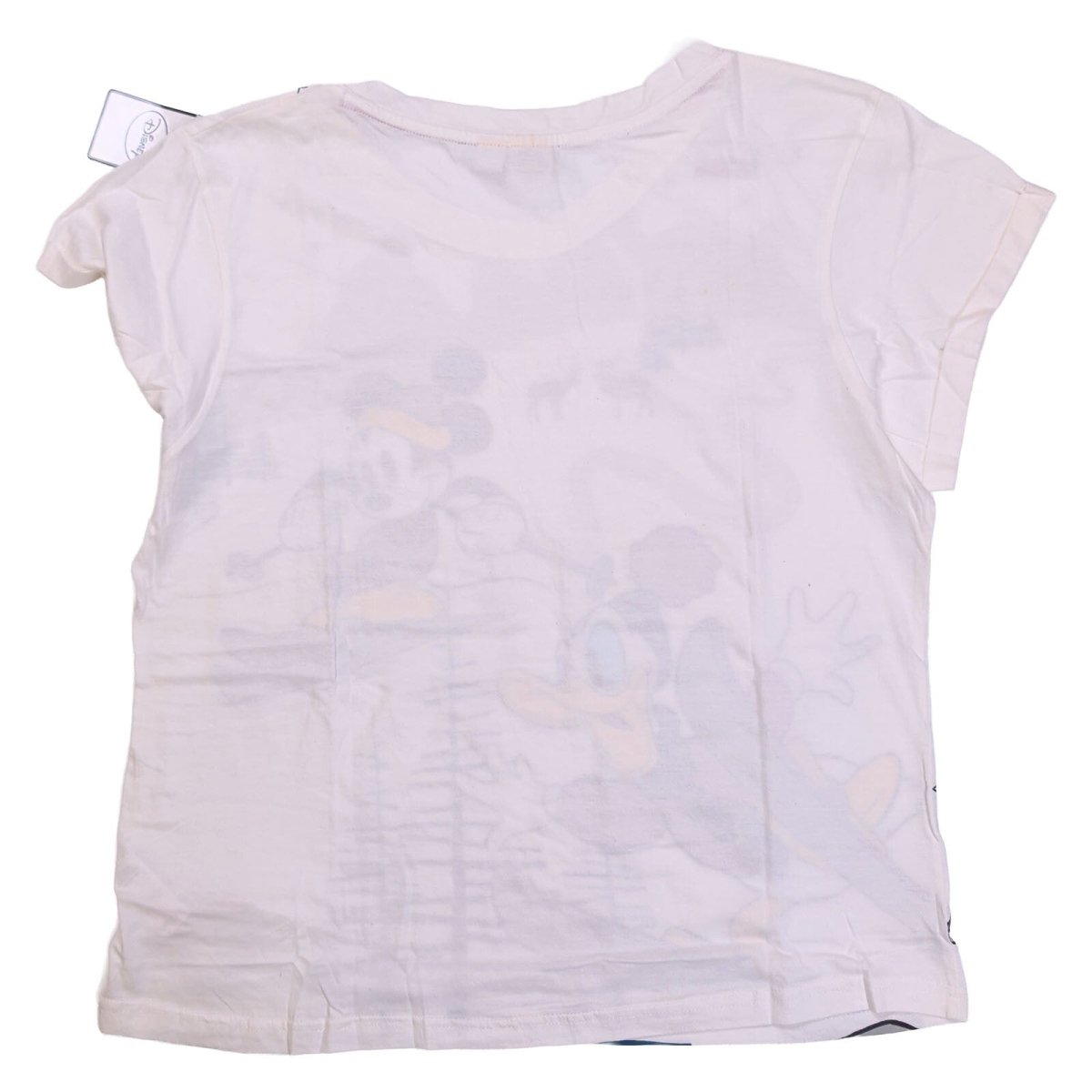Disney Girls T-Shirt Medium White Mickey Mouse Donald Skiing Graphic – product photo 3 | RewearableUK