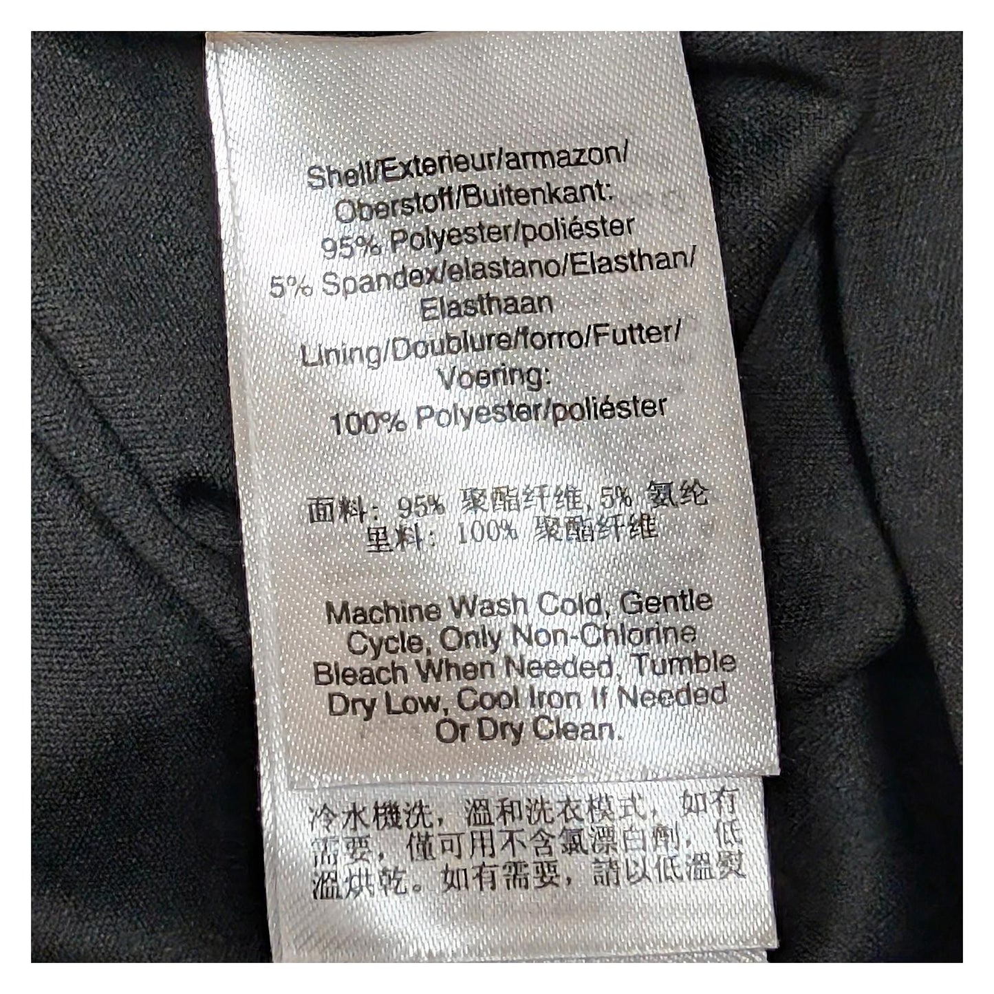 DKNY Abstract Print Top Size XL (UK 16 - 18) Black Purple Twist Front Jersey Blous by DKNY – | RewearableUK